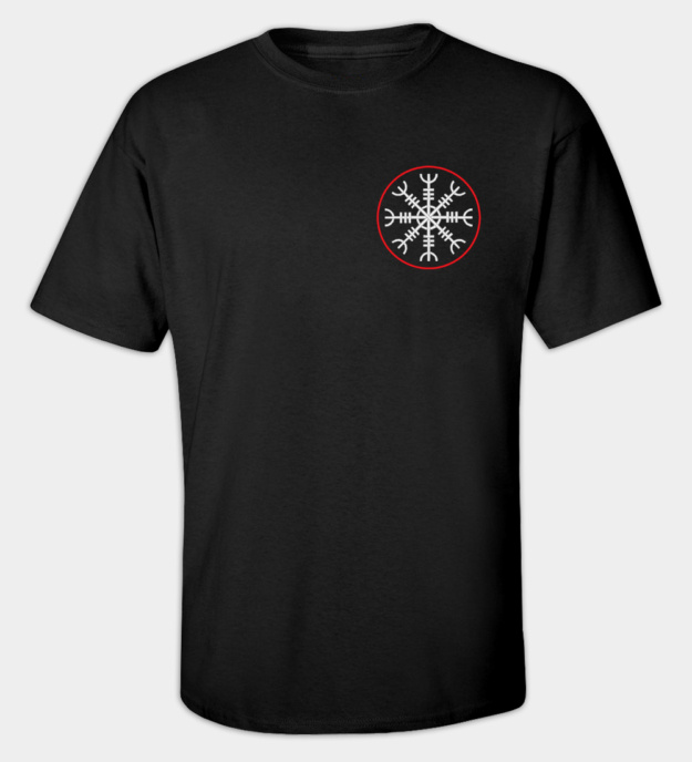 Vyšívané tričko Ægishjálmur