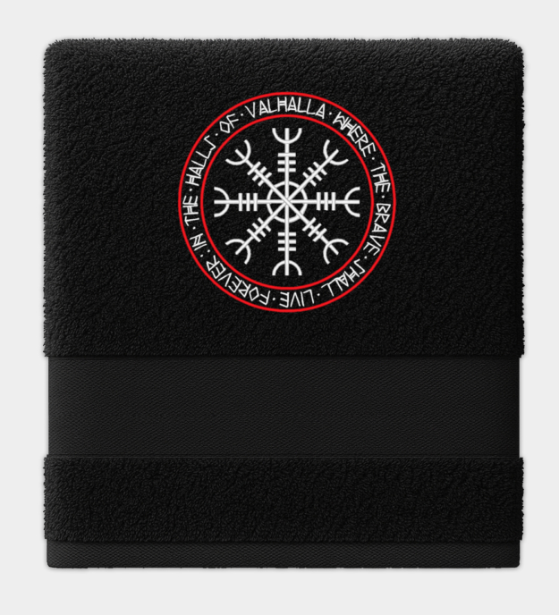 Vyšívaný ručník Síně Valhally