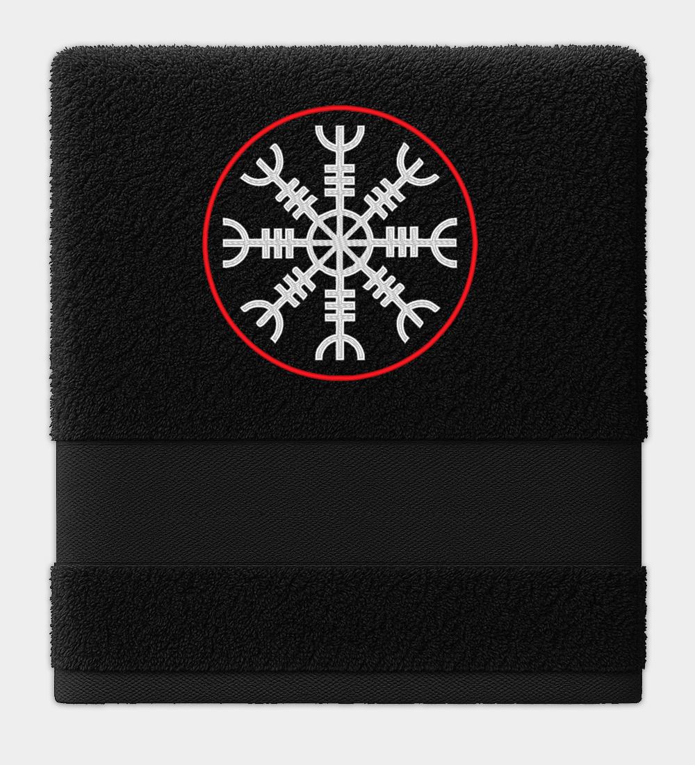 Vyšívaný ručník Přilba hrůzy Vyšívaný ručník Přilba hrůzy