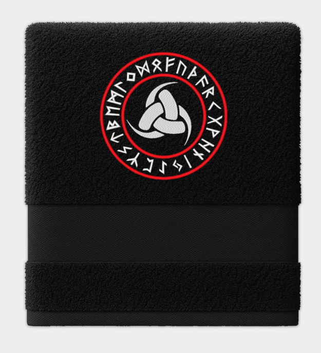 Vyšívaný ručník Rohy Odina