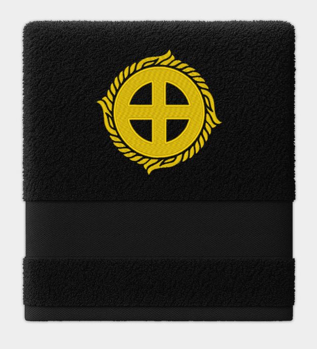 Vyšívaný ručník Sluneční kříž