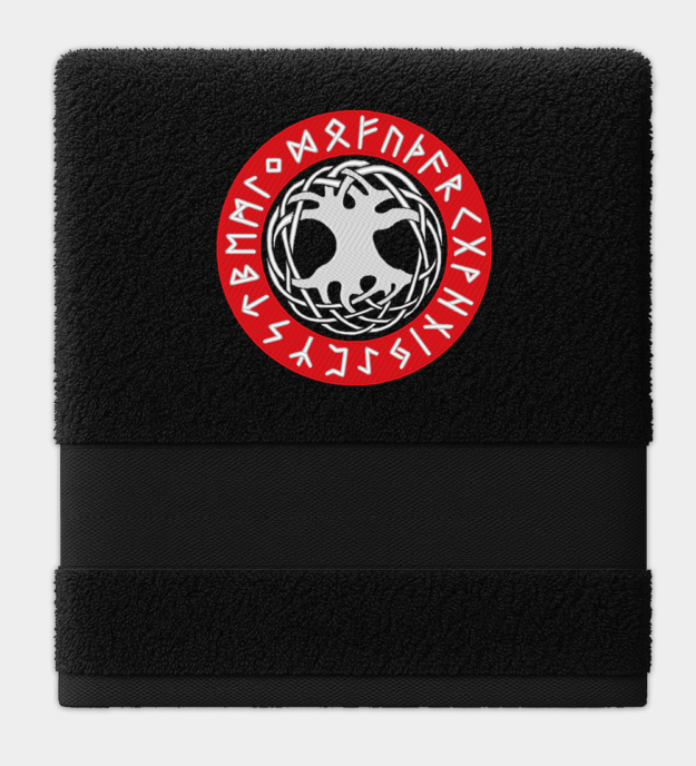 Vyšívaný ručník Yggdrasil