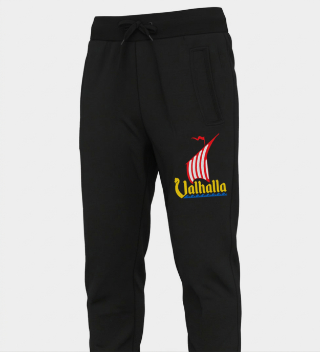 Vyšívané jogger kalhoty Vikingský Drakkar