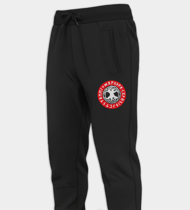 Vyšívané jogger kalhoty Yggdrasil